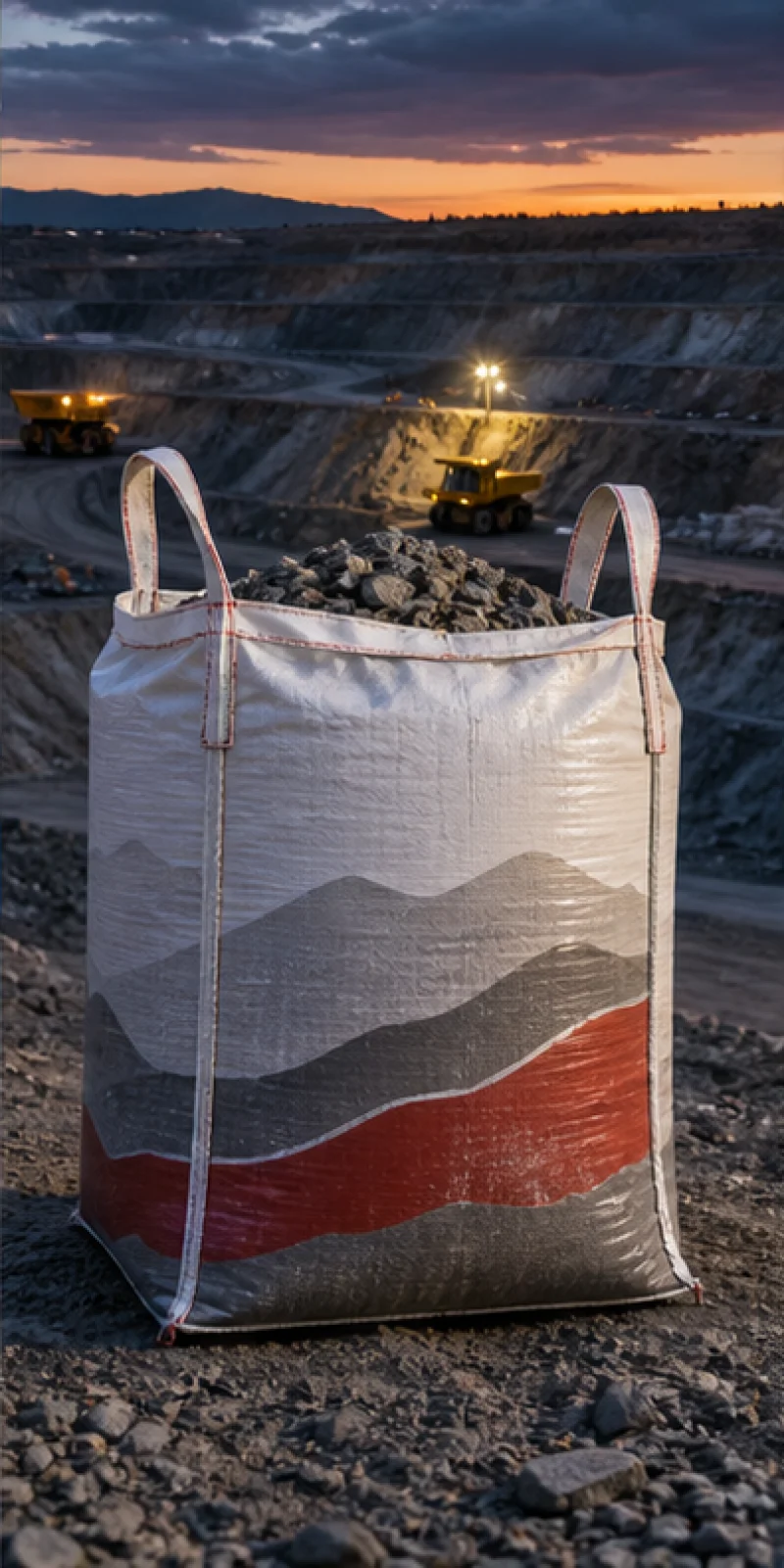 Minerals woven packaging application