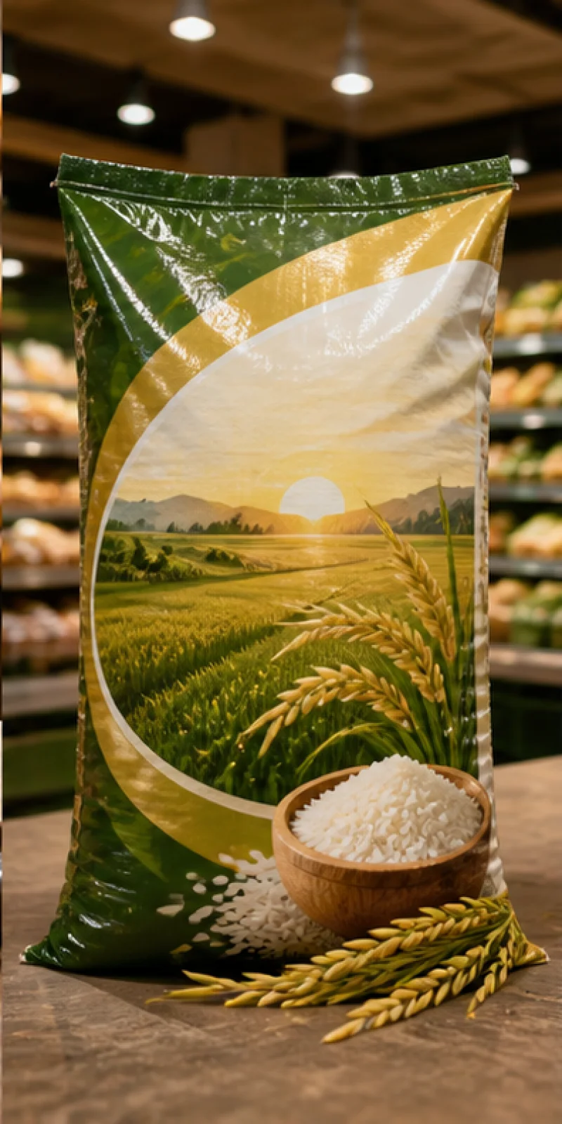 Rice woven packaging application