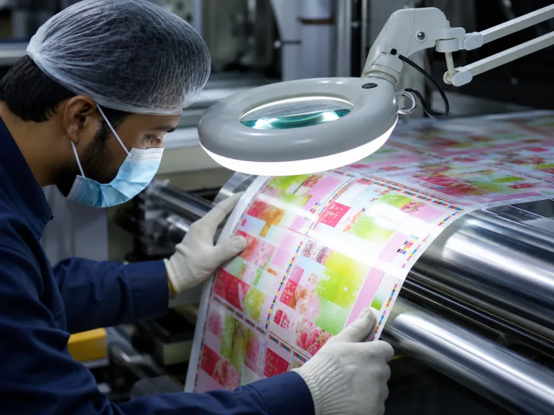 In-Process Inspection in a polymer packaging quality laboratory