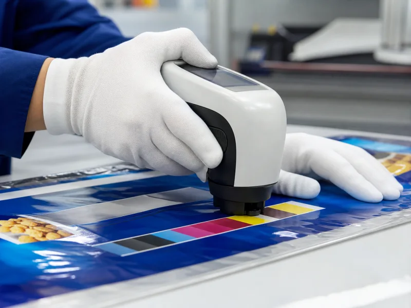 Print and Lamination Quality Checks in a polymer packaging quality laboratory